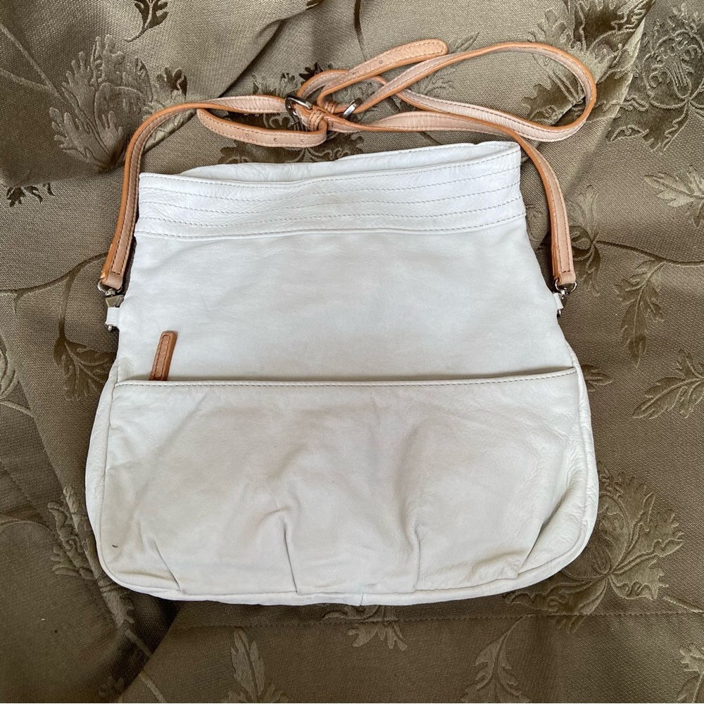 Danier White Leather Crossbody Bag